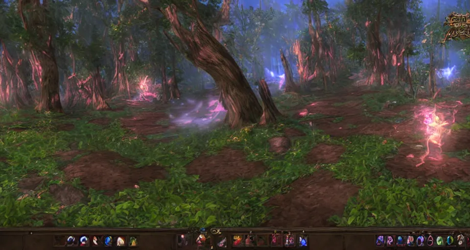 Image similar to Enchanted and magic forest, from NCSOFT