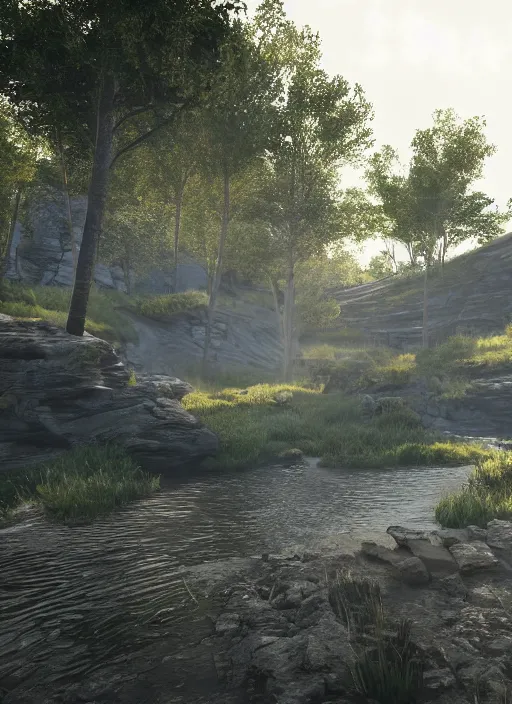 Image similar to au naturel rendered with unreal engine 5