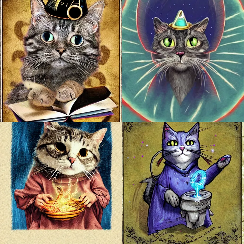 Prompt: wizard cat