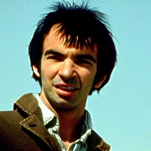 Prompt: “a still of Nathan Fielder in Dances With Wolves”