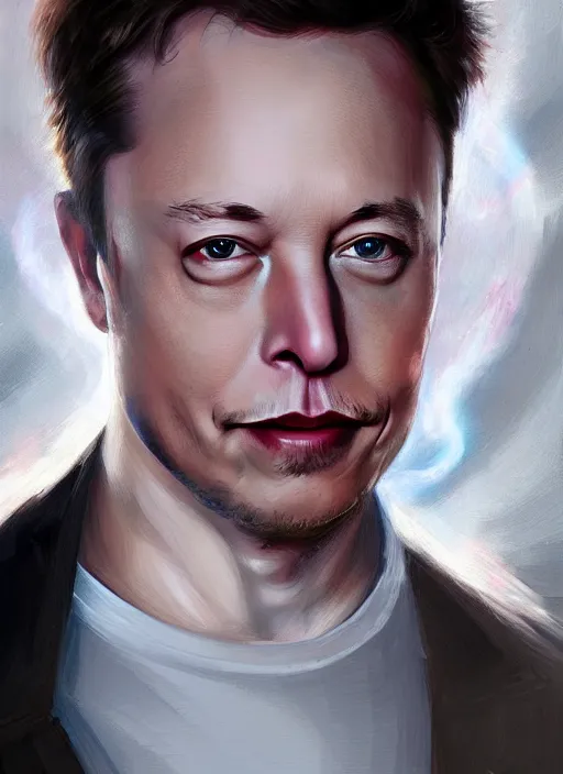 Image similar to ( ( ( portrait of elon musk ) ) ) by charlie bowater, spacex, mars mission,