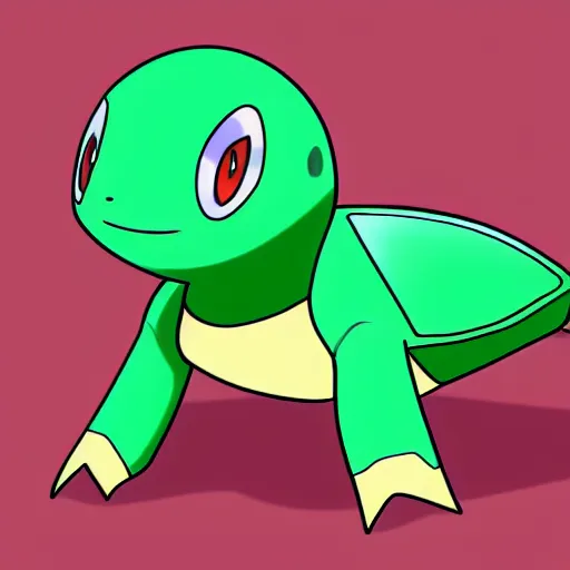 Image similar to illustration of an new pokemon inspired by an turtle, in pokemon artstyle, extremely coherent