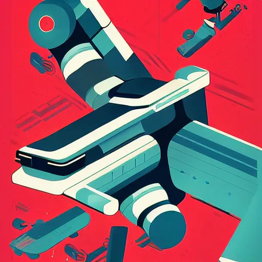 Image similar to a retro futuristic poster design by wang 2 mu,