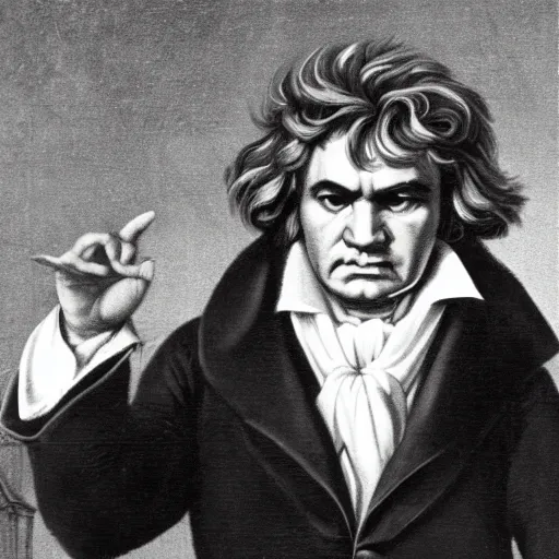 Image similar to beethoven in bonanza