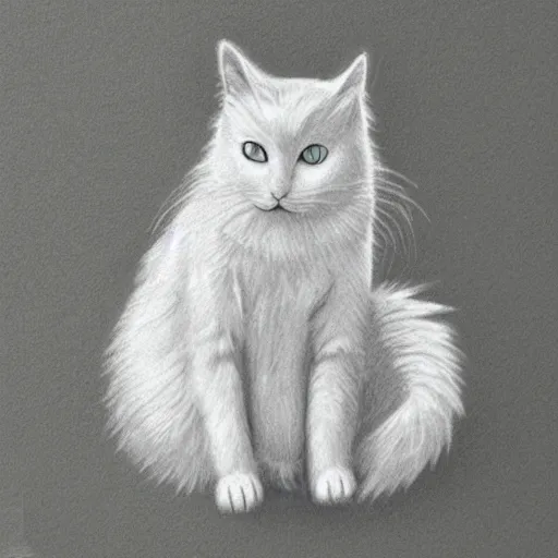 Image similar to white paper and pencil cat