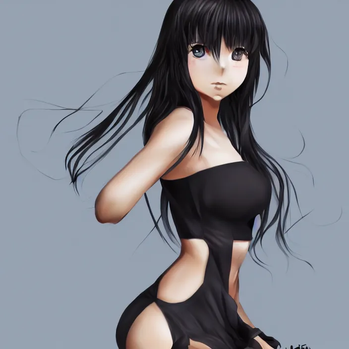 Prompt: full body pose, anime Japanese girl, Very highly detailed 8K, Digital painting