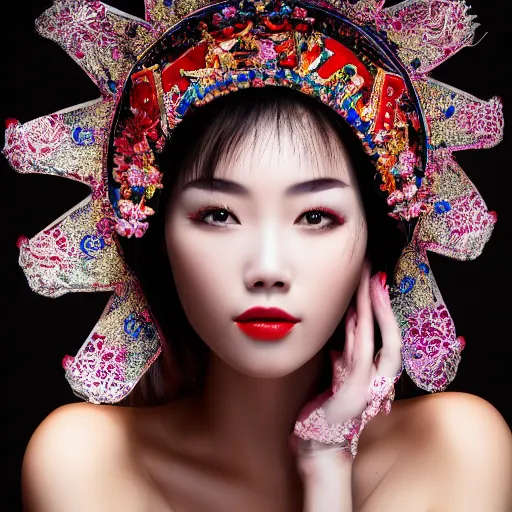 Image similar to photo of chinese beauty, sharpen, 4k, 85mm, award winning