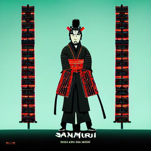 Image similar to samurai album art, poster, cover art