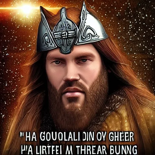 Image similar to Jarl Balgruuf the Greater as Jesus Christ