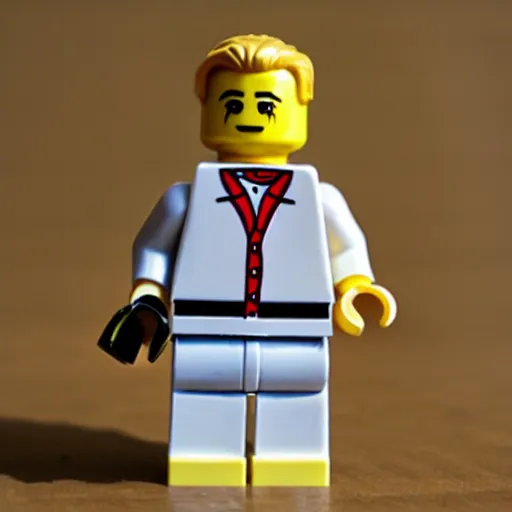 Image similar to ryan gosling lego minifigure