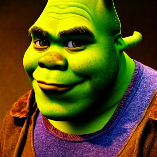 Prompt: photograph of poorly made Shrek cosplay, 8k resolution, high detail, ULTRA REALISTIC VFX, reflections