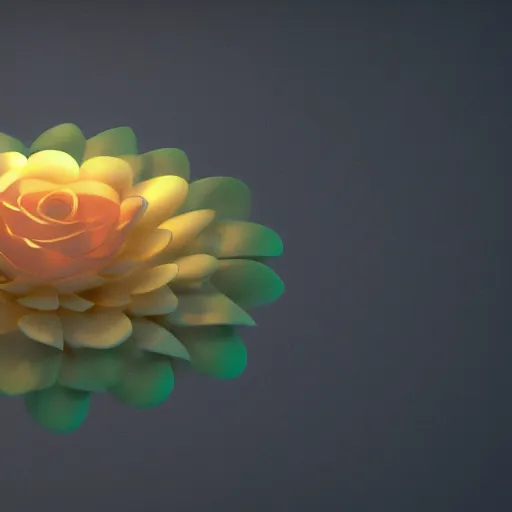 Image similar to Luminescent flower blooming at twilight, cgsociety, r /art, trending on artstation, artstationHD, octane render, highly detailed, cel-shaded, vray