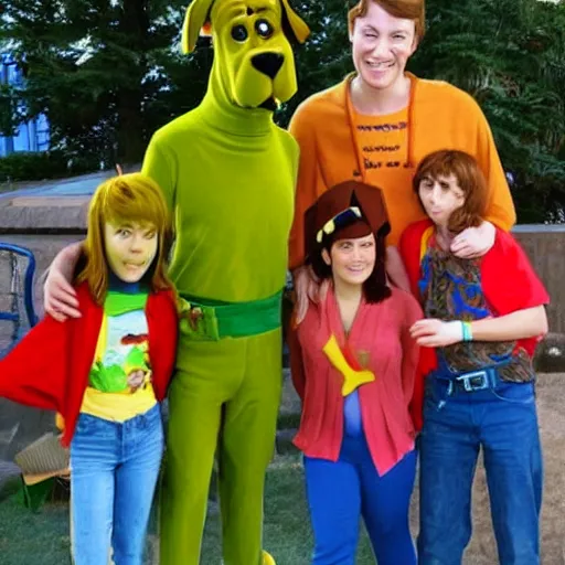 Image similar to scooby doo in real life