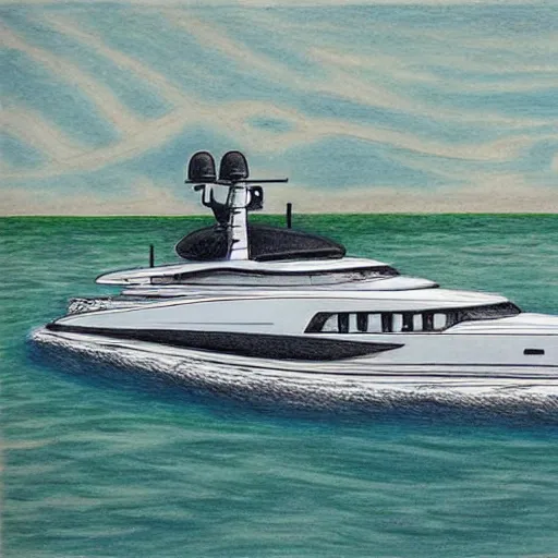 Image similar to drawing of a yacht by bill waterson