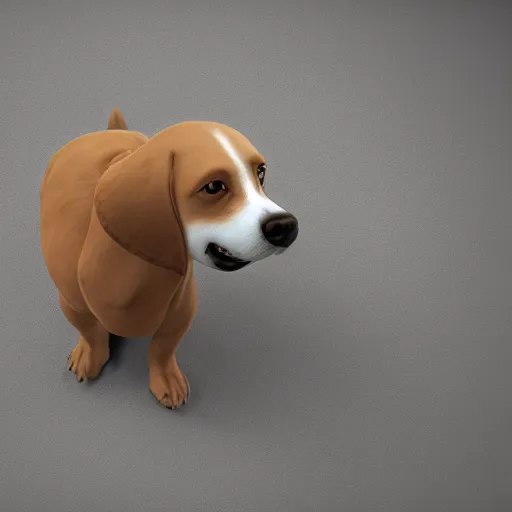 Image similar to photo of a dog, photorealistic, octane render, unreal engine, 8 k, high detailed