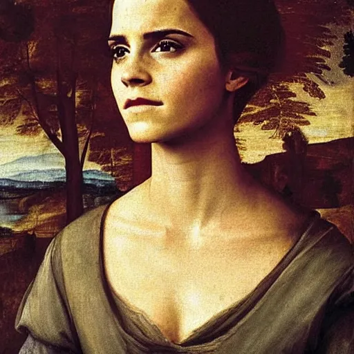 Image similar to Emma Watson in a renaissance painting