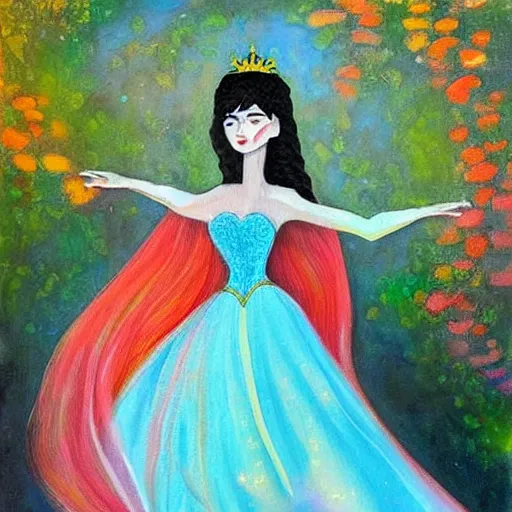 Prompt: an ethereal fantasy princess, beautiful painting