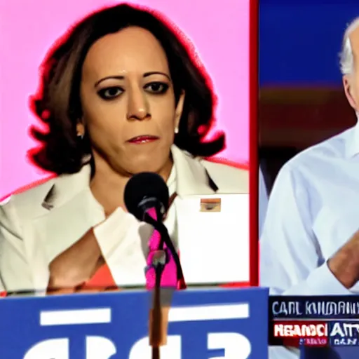 Prompt: kamala dominatrix over biden