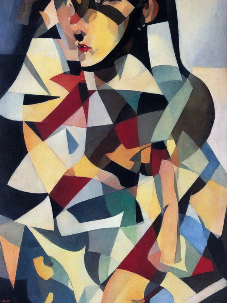 Prompt: shaded cubism, oil painting by coby whitmore