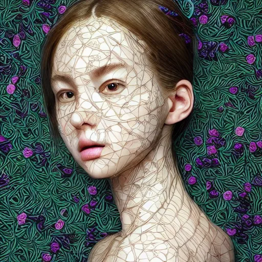 Image similar to the portrait of an absurdly beautiful, graceful, elegant, sophisticated, young teen girl made up of lemons looking up, an ultrafine hyperdetailed illustration by kim jung gi, irakli nadar, intricate linework, bright colors, octopath traveler, final fantasy, unreal engine 5 highly rendered, global illumination, radiant light, detailed and intricate environment