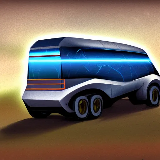 Prompt: bioengineering hamster truck, concept art, oil brush strokes