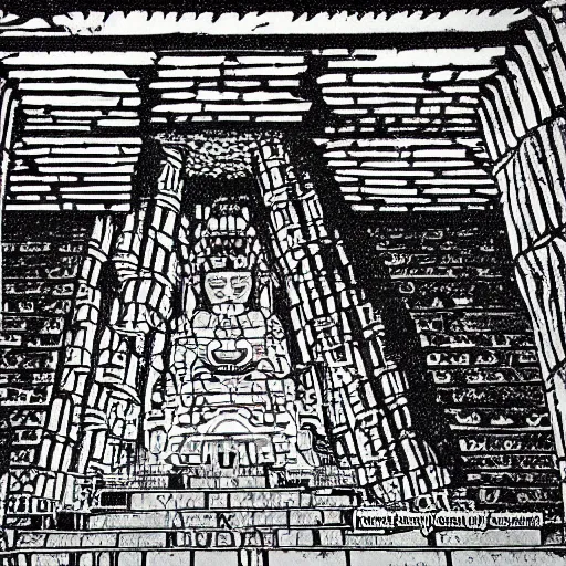 Image similar to an ancient underground temple from centuries ago by masashi kishimoto