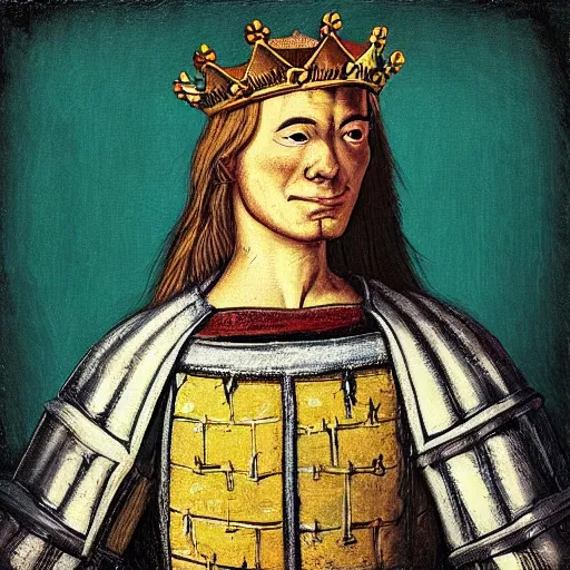 Image similar to “ king waldo, epic medieval portrait ”