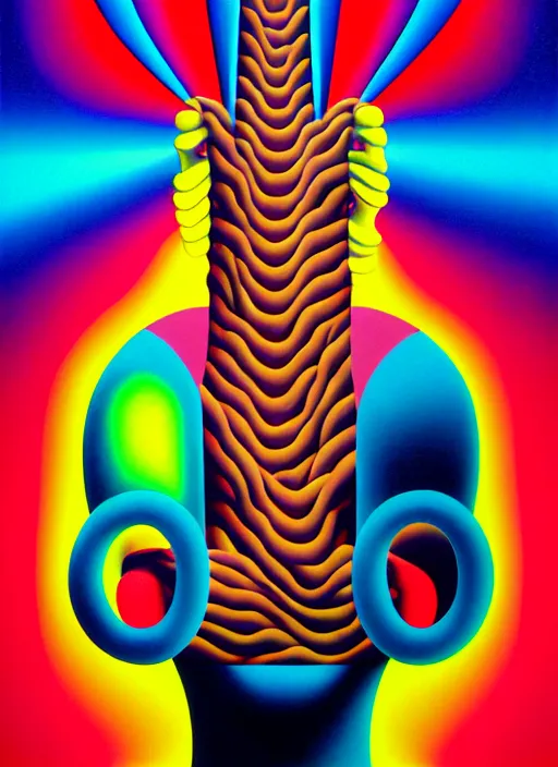 Image similar to twisted person by shusei nagaoka, kaws, david rudnick, airbrush on canvas, pastell colours, cell shaded!!!, 8 k