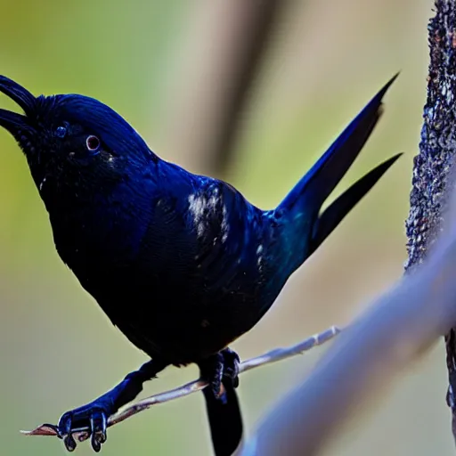 Prompt: nz Tui bird, surreal