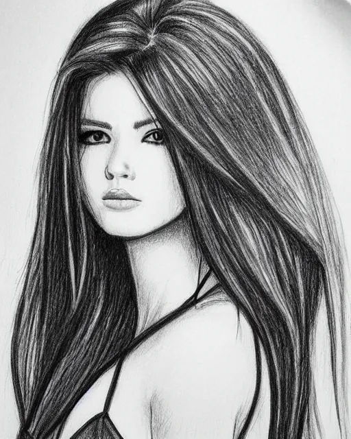 Beautiful Girl Drawing step by step - Pencil Drawing Tutorial-pokeht.vn