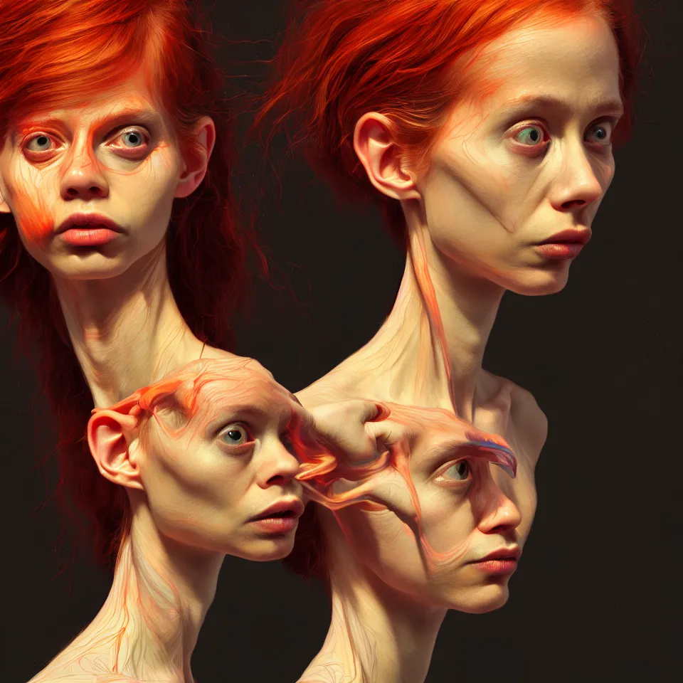 Image similar to bright realistic anorexic todd solondz, diffuse lighting, fantasy, intricate, elegant, highly detailed, lifelike, photorealistic, digital painting, artstation, illustration, concept art, smooth, sharp focus, art by francis bacon