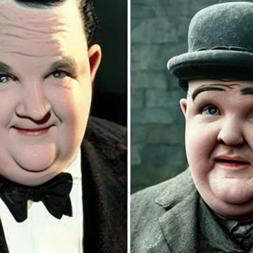 Image similar to both oliver hardy and stan laurel in game of thrones