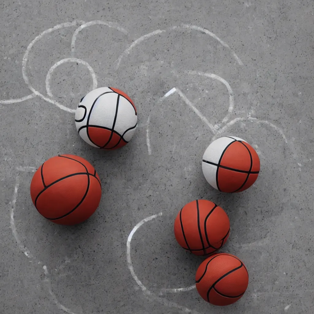 Prompt: a basketball in the shape of a cube