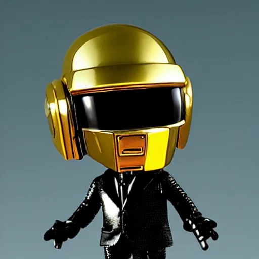 Prompt: daft punk as nendoroids, photorealistic