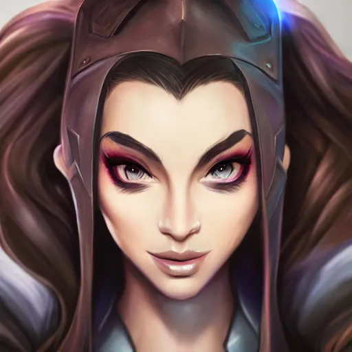 Image similar to portrait of Caitlyn Kiramar from League of Legends, by Fortiche Studio, from Netflix's Arcane, trending on artstation,fine details, wearing police uniform, realistic shaded, fine-face, painted texture, pretty long face,