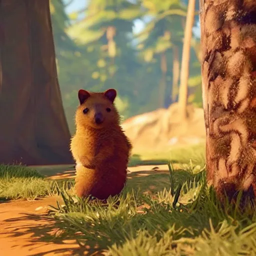 Prompt: a quokka in the video game Life Is Strange