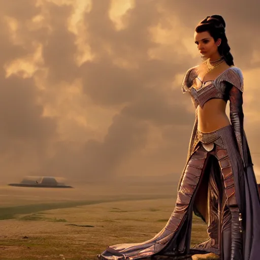 Image similar to victoria justice as princess padme in star wars episode 3, 8 k resolution, cinematic lighting, anatomically correct