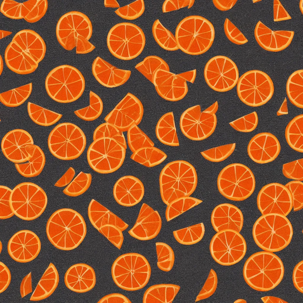 Image similar to pencil drawn orange slices texture art, 4k