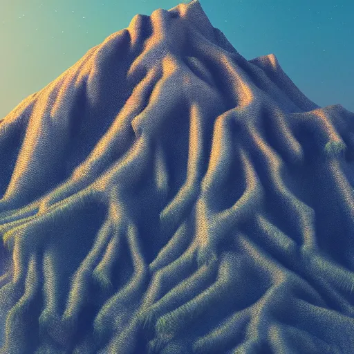 Image similar to mountain made of jonah hill :, dynamic, particulate, intricate, elegant, highly detailed, centered, artstation, smooth, sharp focus, octane render