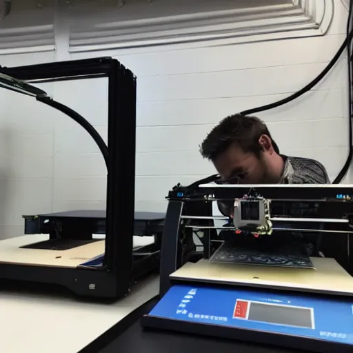 Image similar to a 3d printer printing a 3d printer printing a 3d printer printing a 3d printer