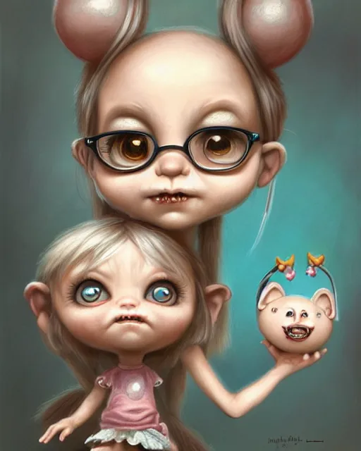 Image similar to highly detailed tiny tina, hyper realistic, artstation, illustration, nicoletta ceccoli, mark ryden, lostfish, dan decarlo, bob clampett, max fleischer, digital paint, matte paint, vivid colors, detailed and intricate environment