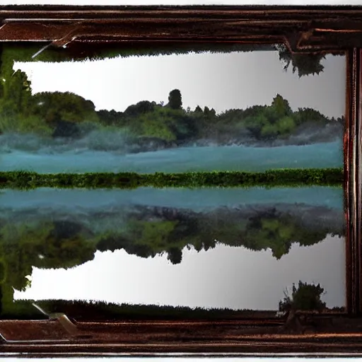 Image similar to An otherworldly mirror by Greg Rutkowsky