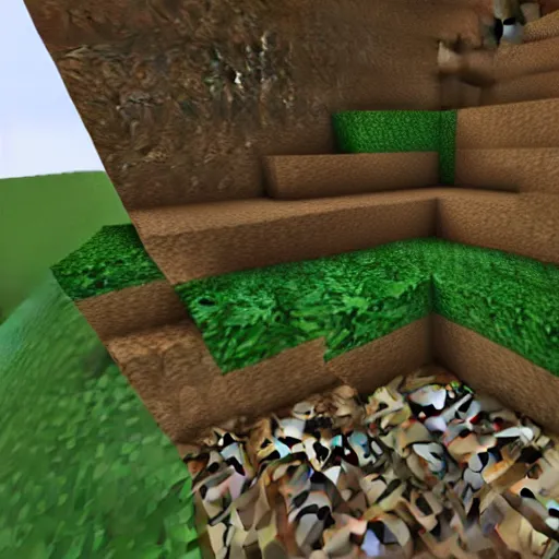 Image similar to minecraft rtx on