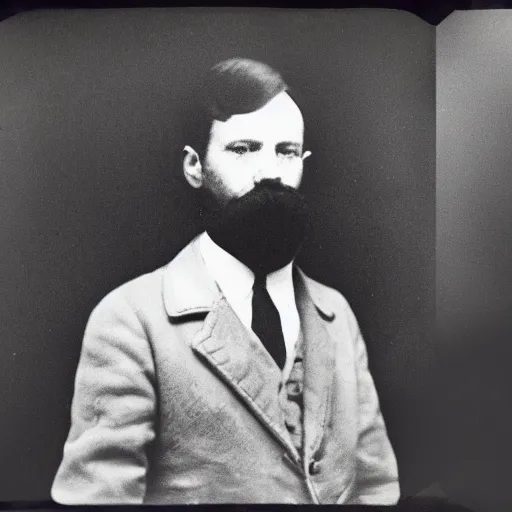 Prompt: close up photo portrait of a 19th male detective by Diane Arbus and Louis Daguerre