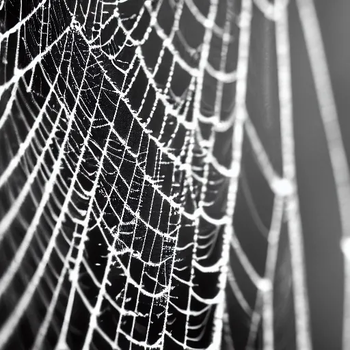 an intricate cobweb on black background, macro | Stable Diffusion | OpenArt