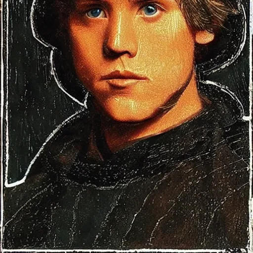 Prompt: luke skywalker by leonardo da vinci