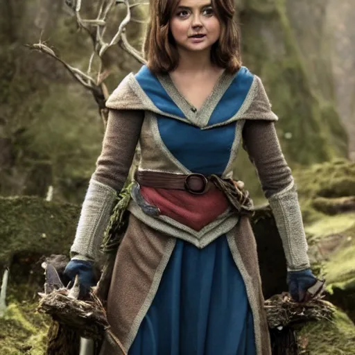 Image similar to jenna coleman as a wood elf