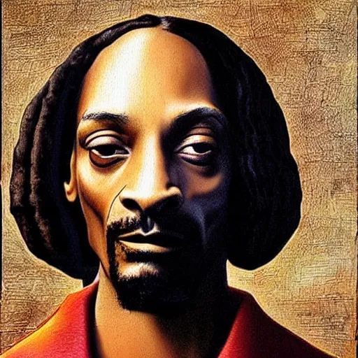 Image similar to extremely detailed snoop dogg painting by Leonardo Da Vinci