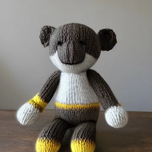 Prompt: knit monkey, mari - liis lille