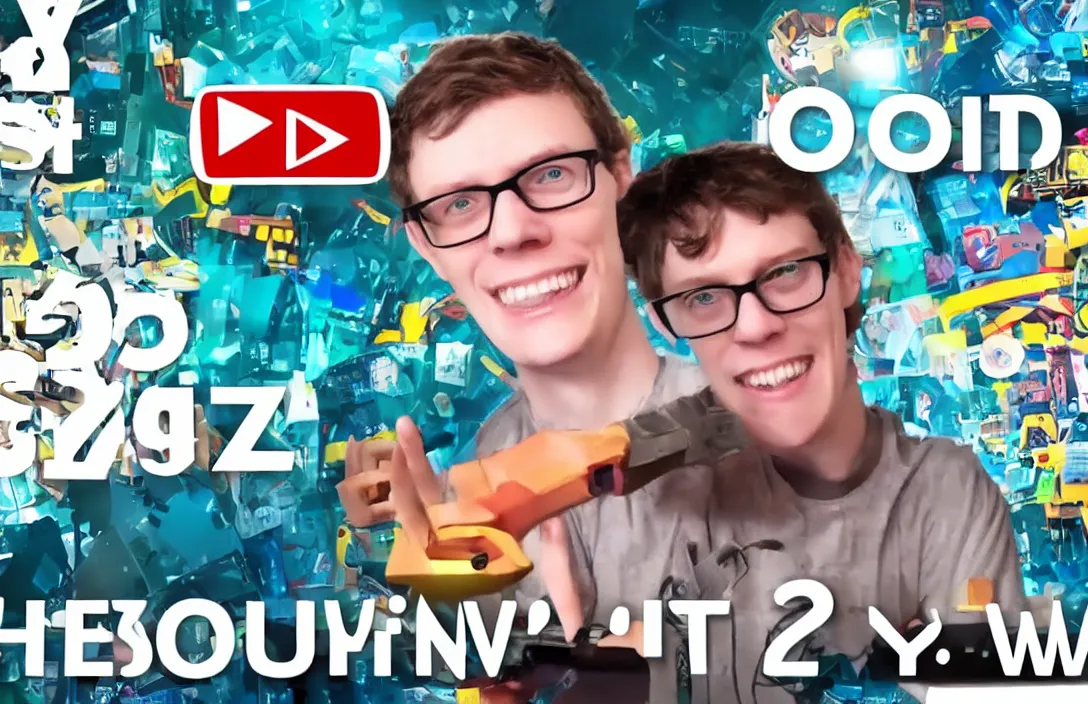 Prompt: scott the woz, youtube thumbnail